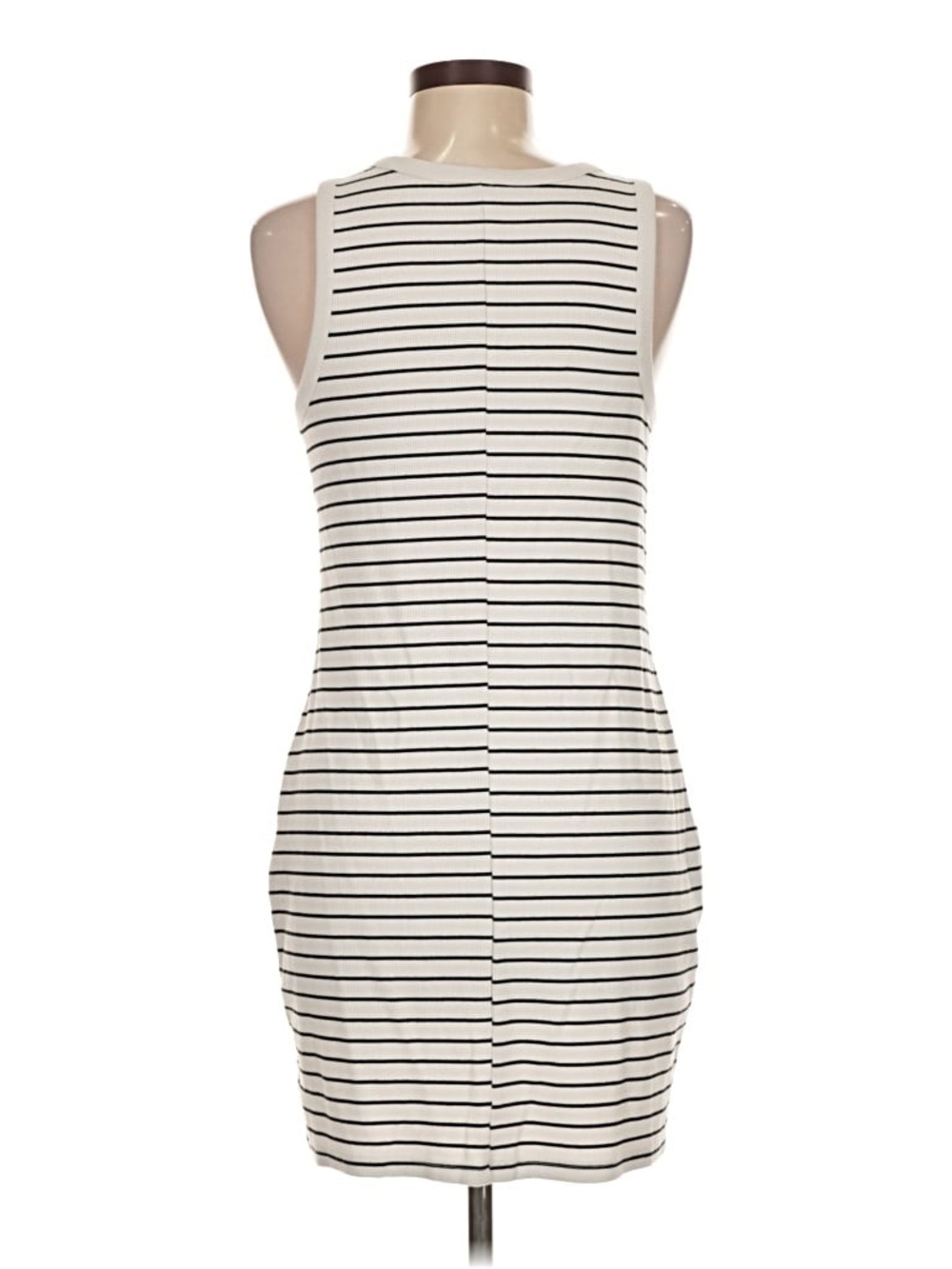 a new day Black & White Striped Midi Dress